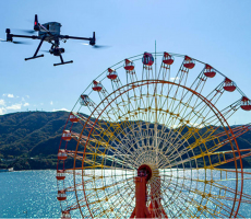 ドローンで観覧車の点検を効率化！DJIが検証を実施