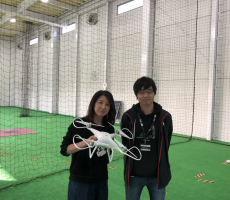 一昨日、フライトコースを修了なさいました。
