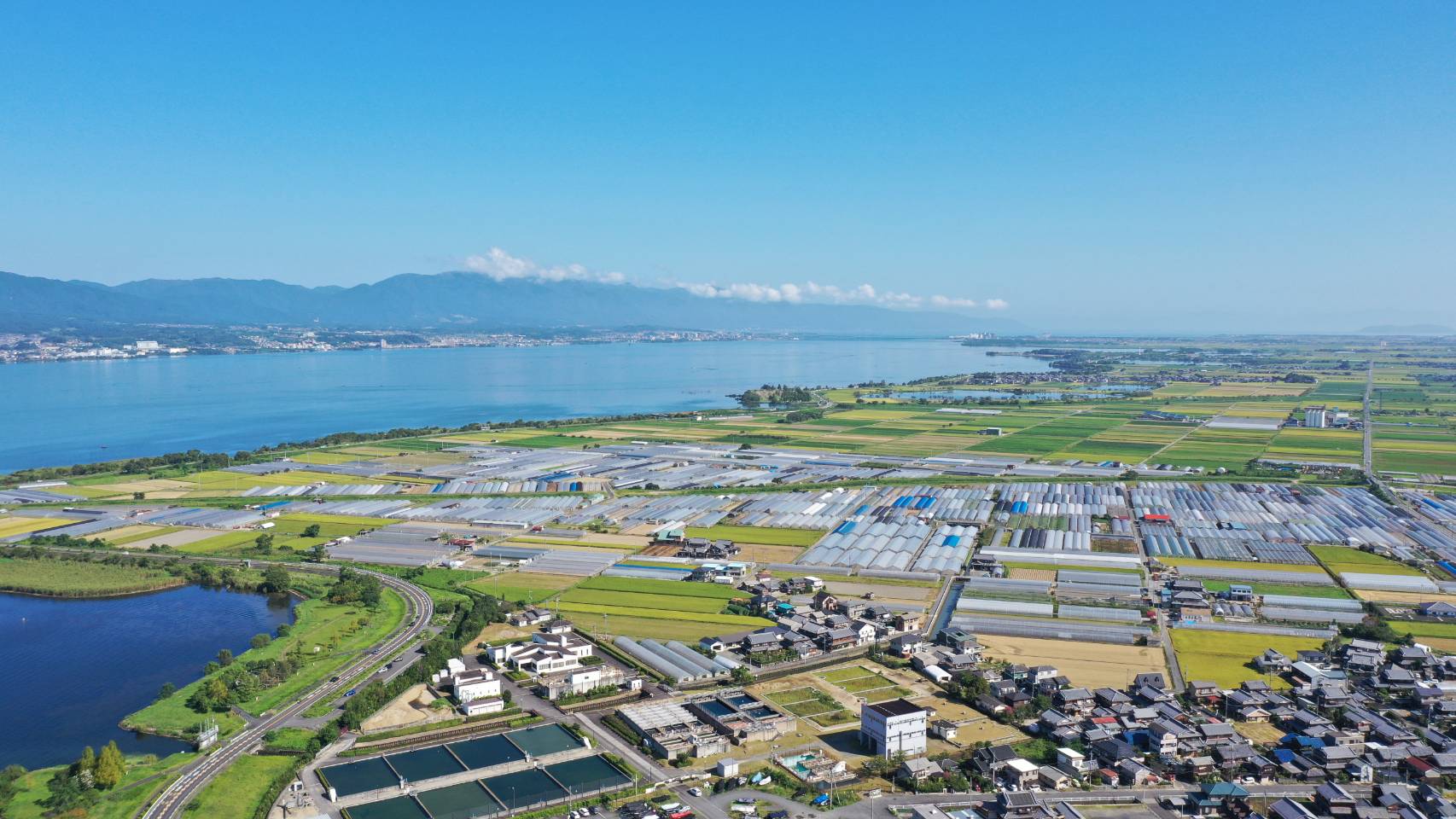 卒業生様がドローンで空撮された画像です。誠に美しい！！！！