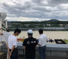 高校でドローン空撮！！