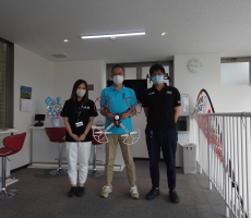 昨日フライトコースを修了なさいました。
