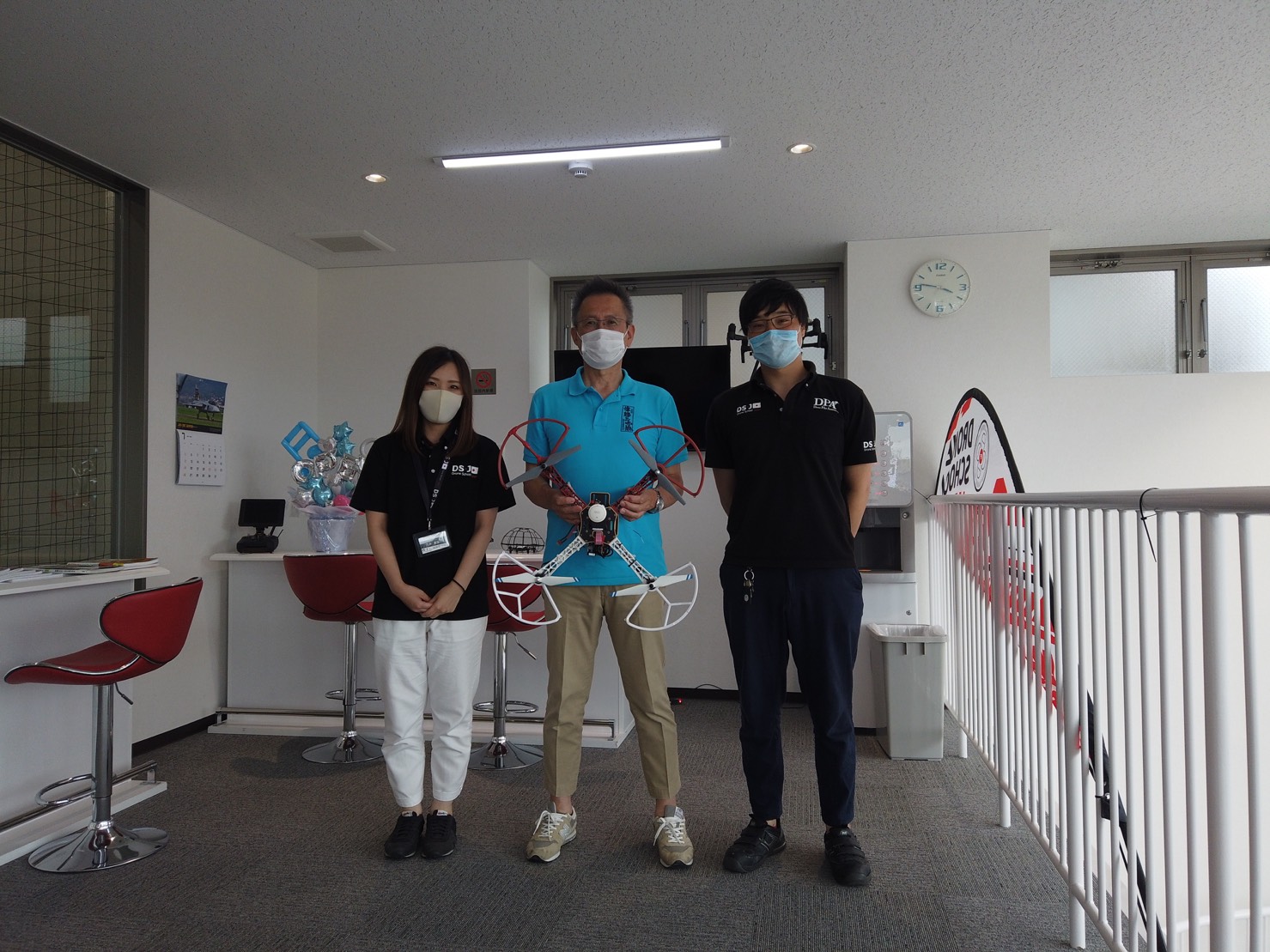 昨日フライトコースを修了なさいました。