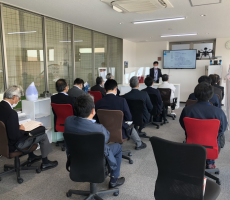 草津商工会の工業部会の皆様、10月度の例会　ご訪問頂きありがとうございました。