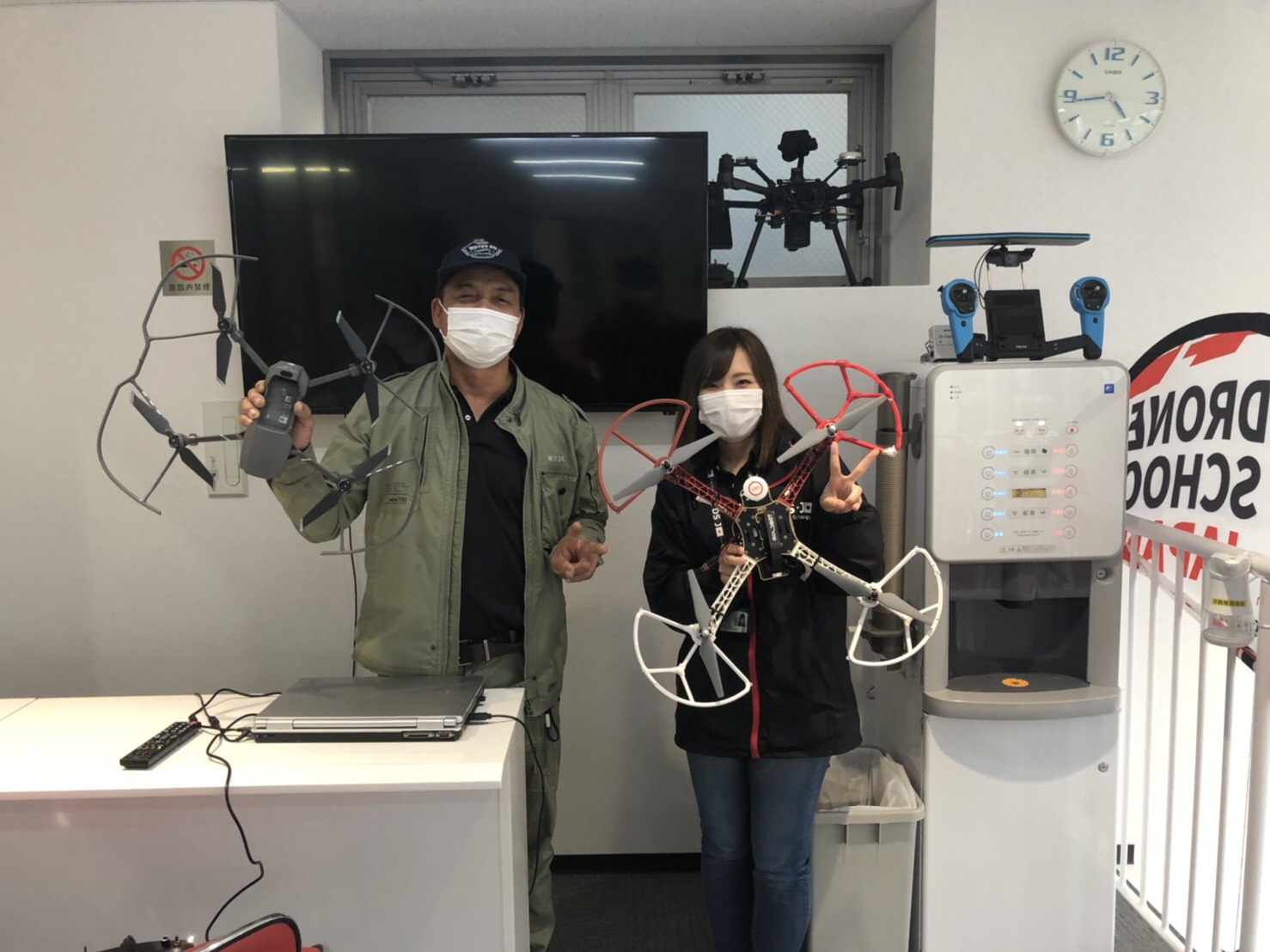 昨日フライトコースを修了なさいました。