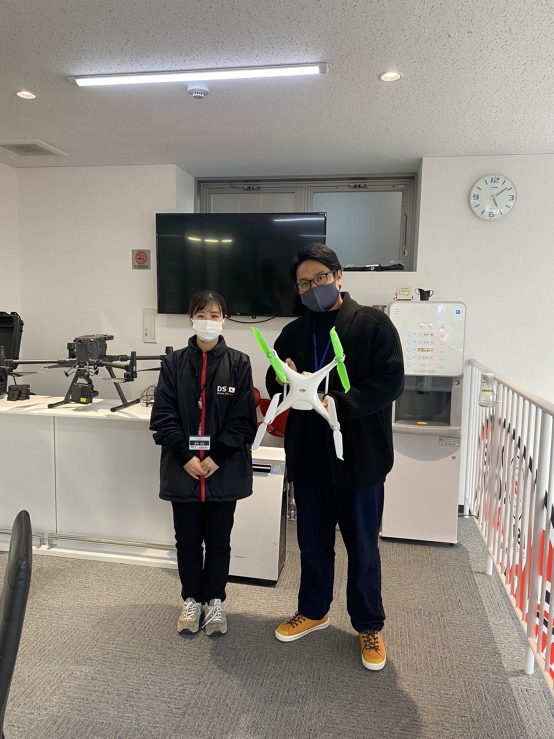 本日ビジネスコースを修了頂きました。ＤPA回転翼３級を取得おめでとうございます。
