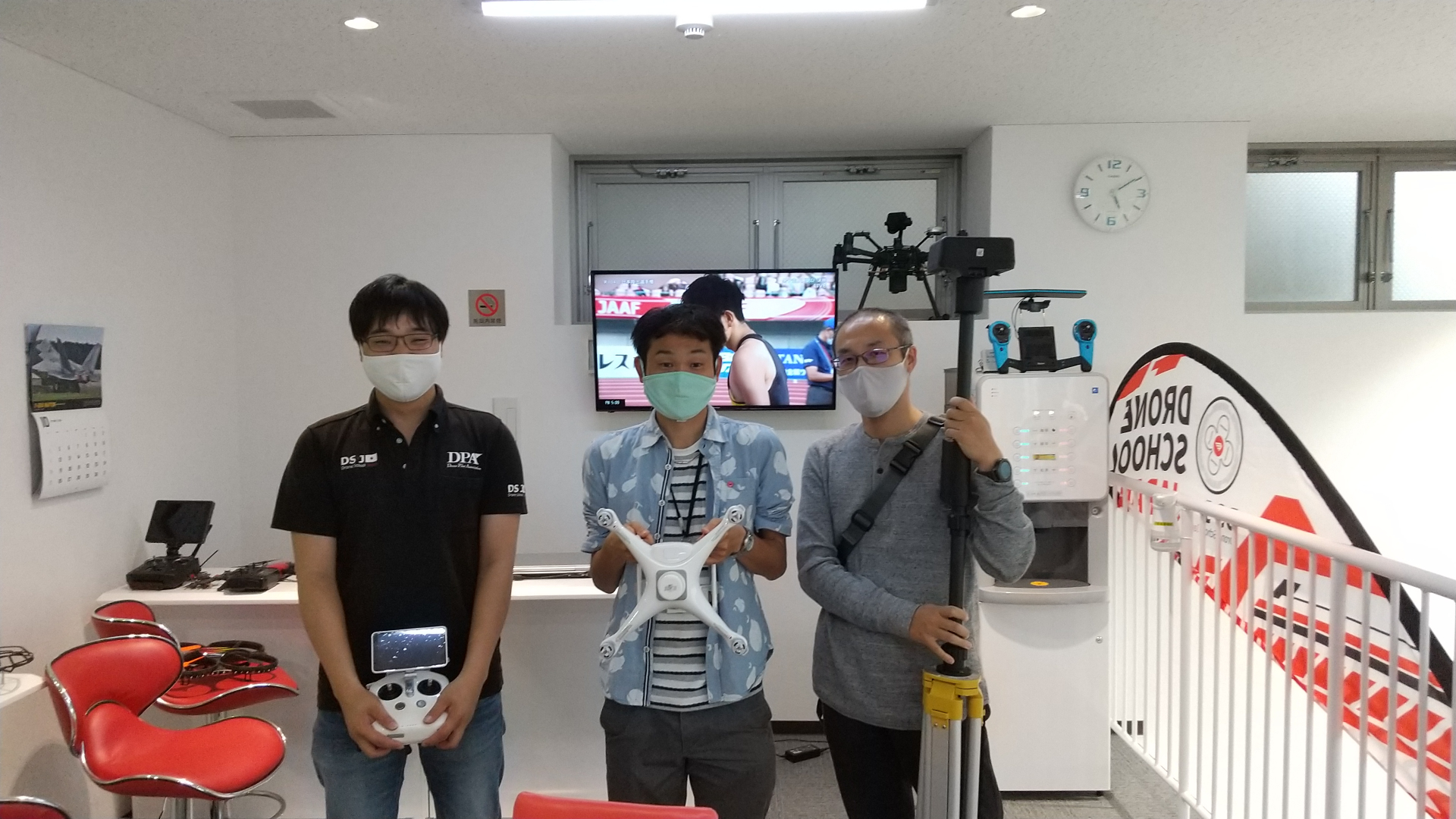 本校初の測量コース修了　誠にありがとうございました。