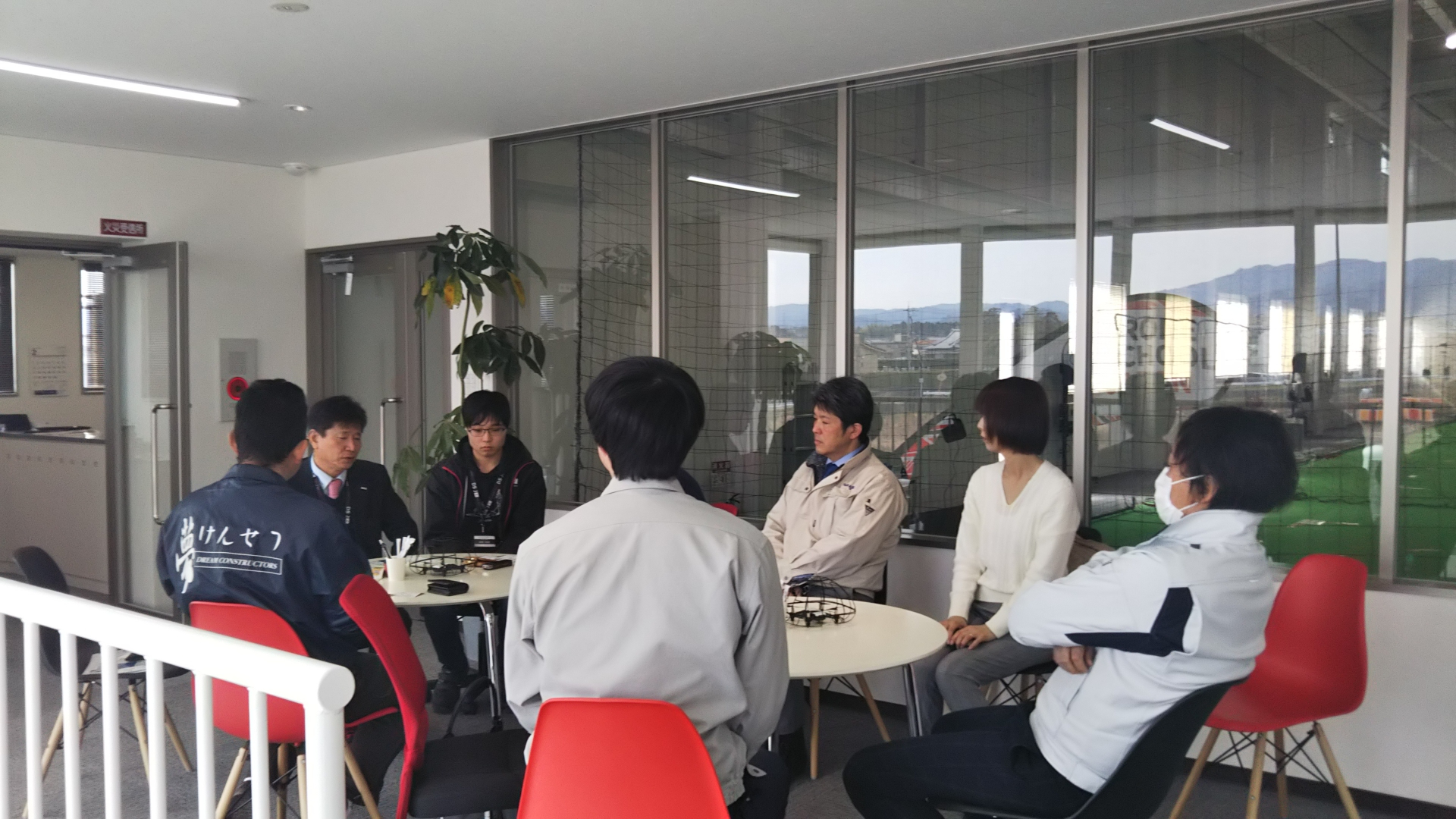 一般社団法人滋賀県建設業協会の方々が取材に来ていただきました。