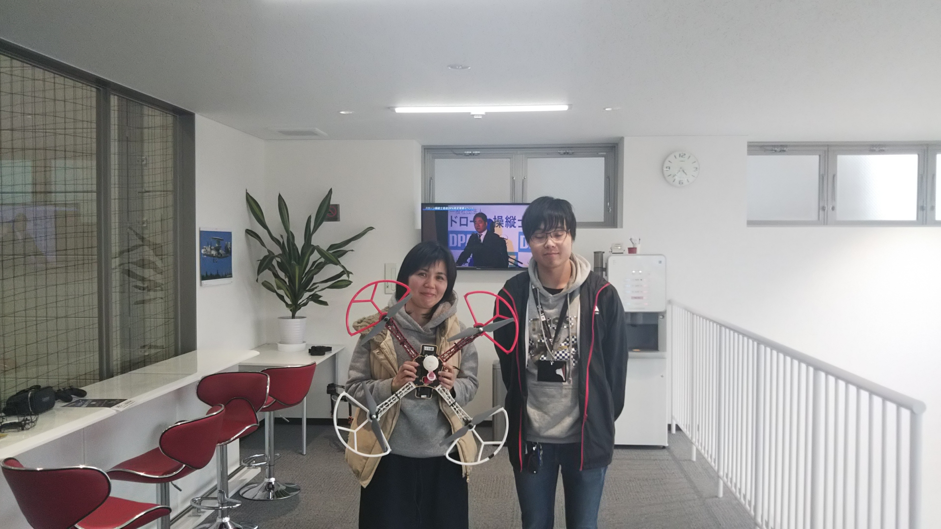 昨日フライトコースを修了なさいました。