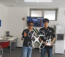 先週末　フライトコースを修了なさいました。