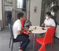 中日新聞様　本校2回目の取材にお越し頂きありがとうございました。