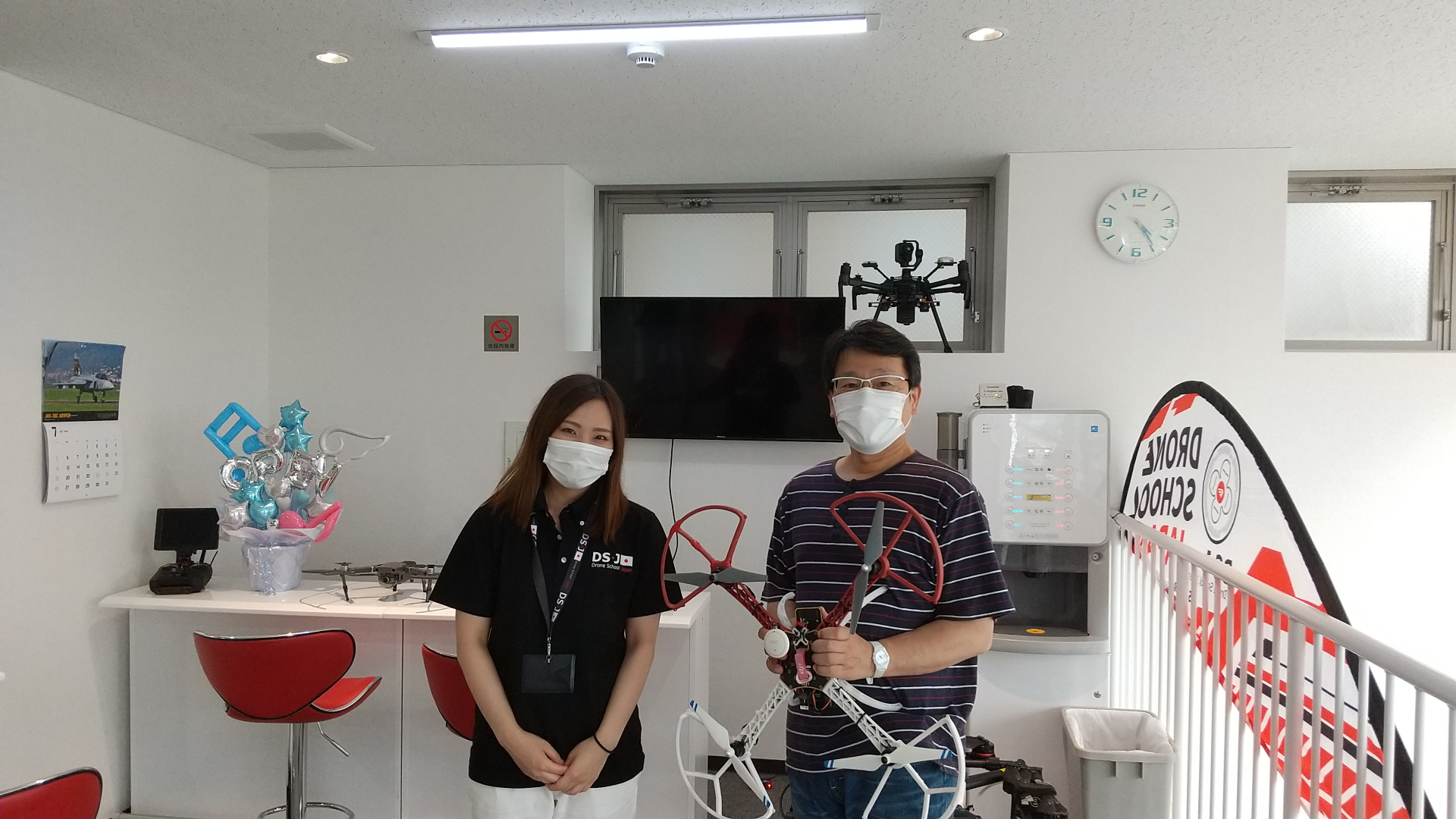 本日フライトコースを修了なさいました。