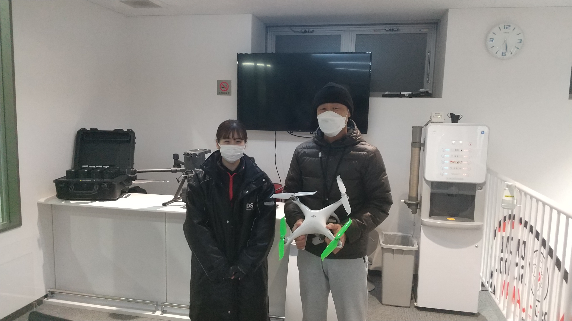 先週末ビジネスコースを修了頂きました。DPA回転翼３級を取得おめでとうございます。