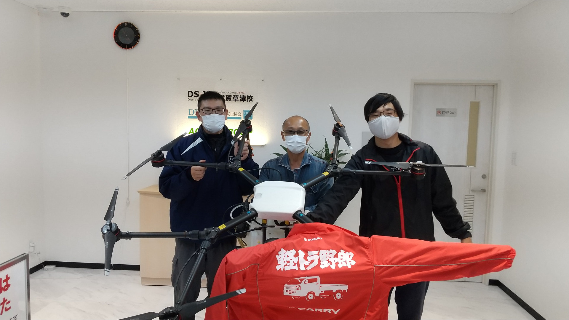 本日農業コースを修了なさいました。