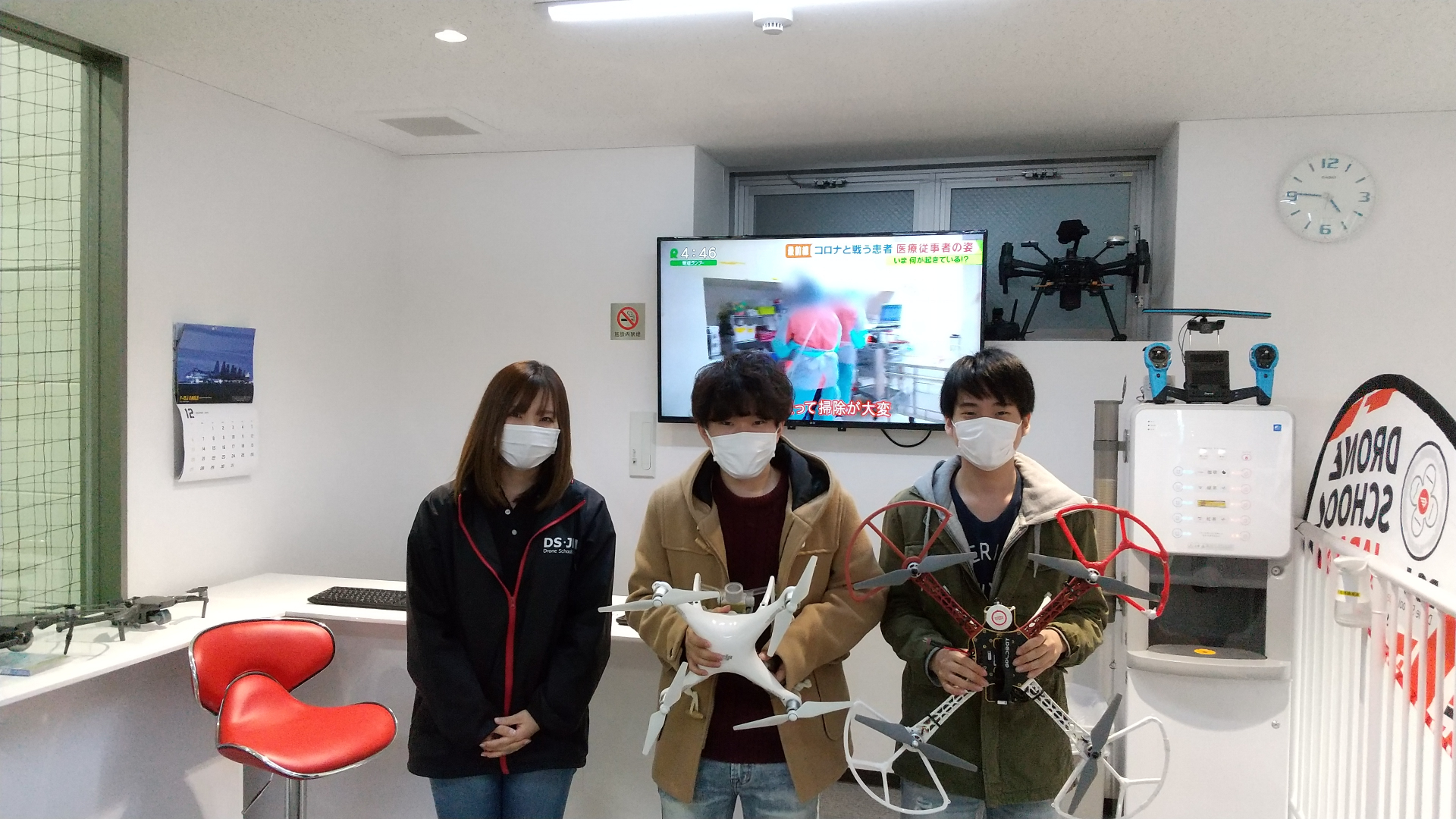 昨日フライトコースを修了なさいました。