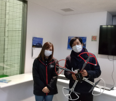 昨日フライトコースを修了なさいました。